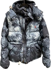 NWT Polo Ralph Lauren Men's Blue Camo Convertible Tie-Dye Down Jacket Sz L $498