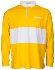 SANTA CRUZ Skateboard Co - Oval Dot Long Sleeved Polo Shirt - Medium - Yellow