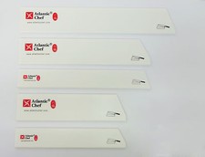 4.5" - 12.5" Cut/Angled Atlantic Chef Knife Blade Guard, White in various sizes
