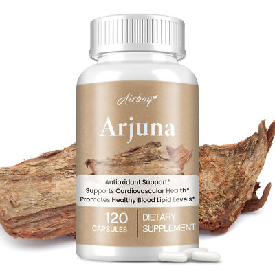 Arjuna Capsules 500mg - Cardiovascular and Heart Health, Non-GMO, Gluten Free