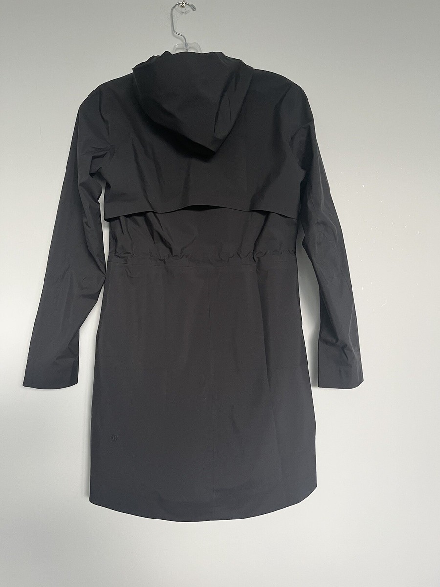 lululemon Rain Rebel Waterproof Jacket - Black - Size 0 BNWT