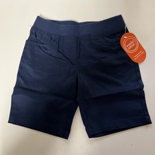 Wonder Nation Girl  s Pull-on Bermuda Shorts; Navy, 6X