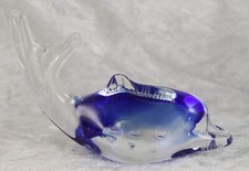 Unbranded glass dolphin just over 1.5 inches tall ornament collectable 