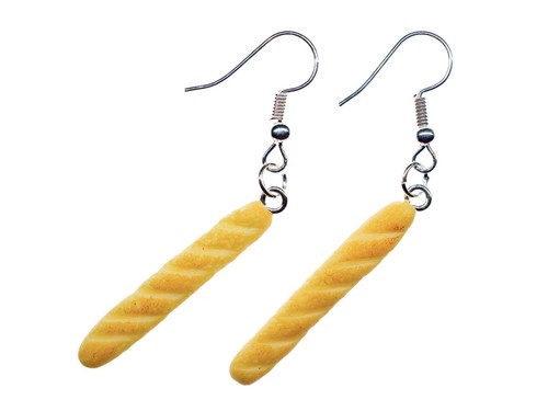 Baguette Earrings France Miniblings Pendant Bread Breakfast Paris