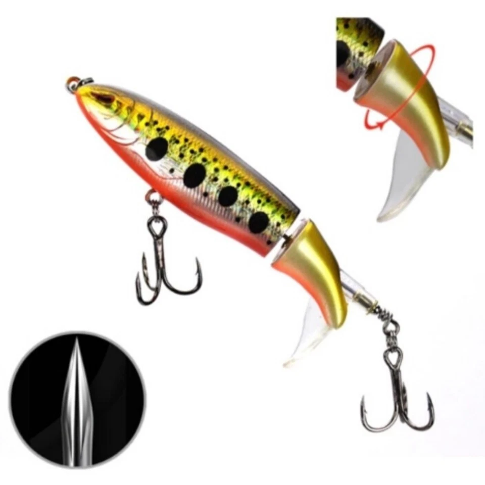 Whopper Plopper 100 Top Water Prop Bait Lure 1/2 oz. 3.94inch Snakehead Bass NEW - Image 2 of 4