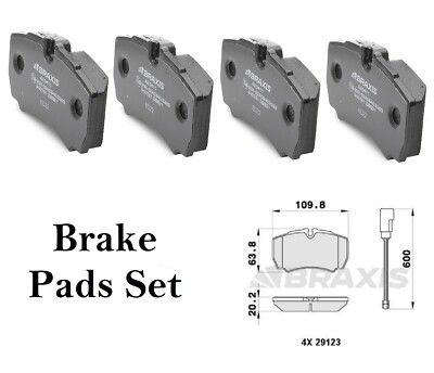 Brake Pads Set Disc Set Of 4 For Ford Transit Iveco Daily 1718023 42561101