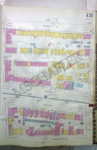 Rare 1931 Newark New Jersey NJ  Essex Catholic School Sanborn Map Atlas 18 x 27 - Afbeelding 1 van 2