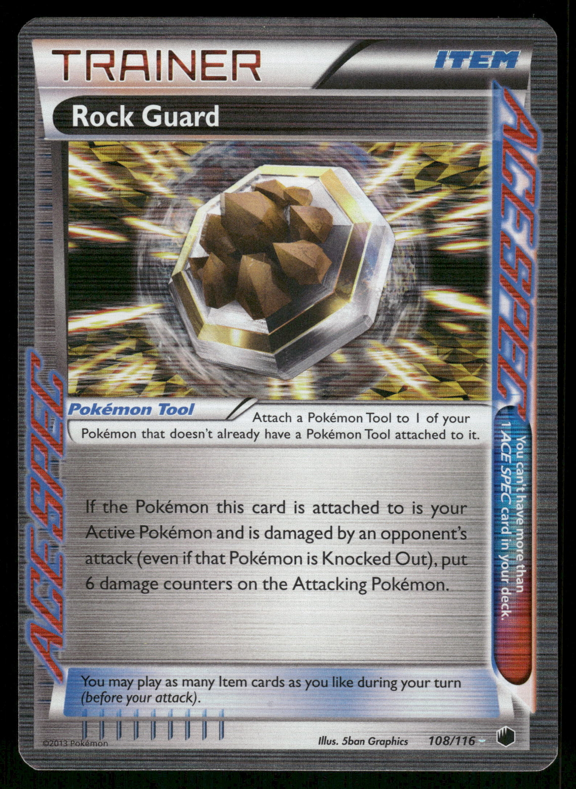 Rock Guard 108/116 Plasma Freeze Pokemon