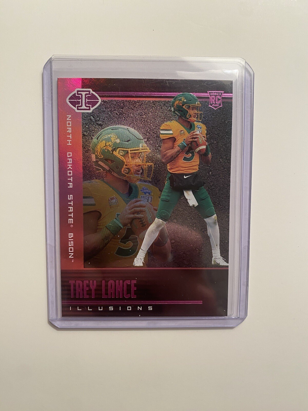 2021 Panini Chronicles Draft Picks - Illusions Pink #103 Trey Lance (RC)