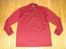 NIKE DRI FIT SPHERE DRY LONGSLEEVES POLO GOLF SHIRT MEN'S LARGE HARDLY WORN