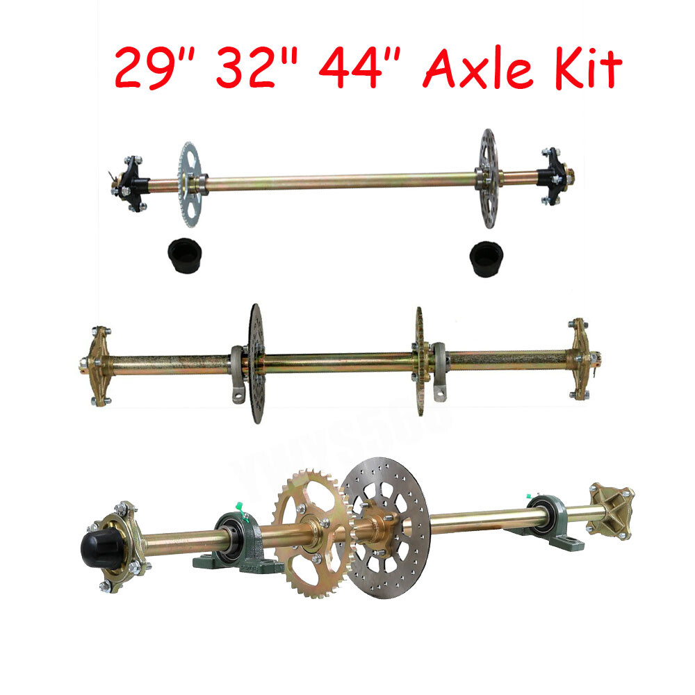 Kit D'essieu Arrière Complet 44 Pouces Pour Kart DIY - JNDO - Avec étrier De Frein