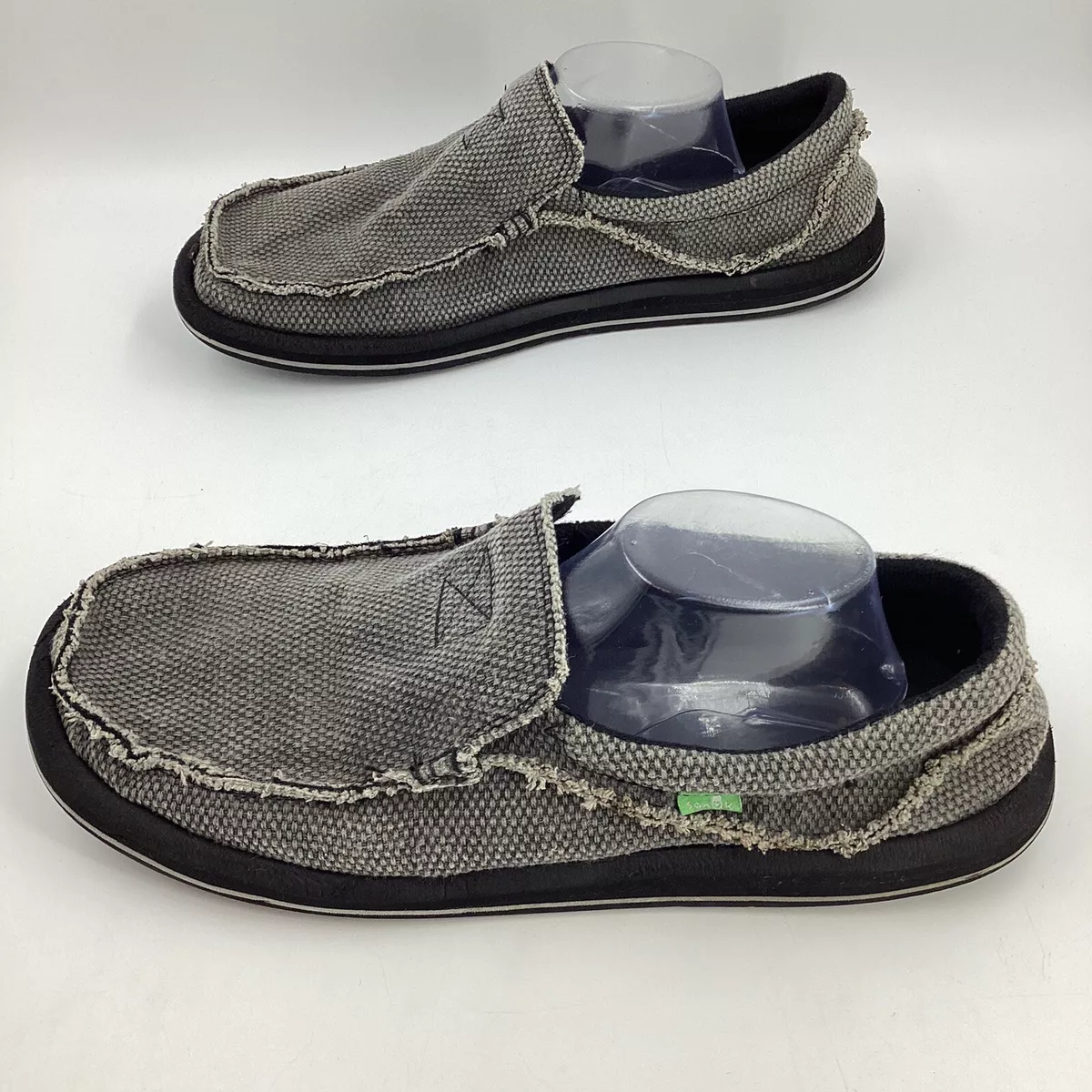 Sanuk Men's Size 13 Chiba Loafers Slip On Sidewalk Surfers Gray