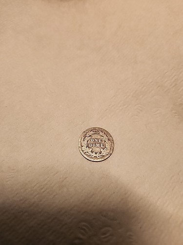 1912 Barber Dime 10C. Silver - Picture 2 of 2