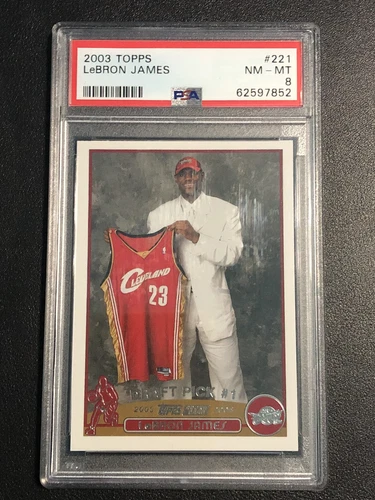 2003-04 Topps LeBron James RC! PSA 8 NM-MT! Future HOF & All Time Leading Scorer