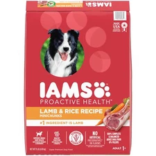 IAMS Proactive Health Minichunks Lamb and Rice 15lb Dry Dog Food for Adults