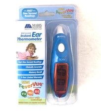Mabis Deluxe Instant Ear Digital Thermometer - One Second Readings - Brand New