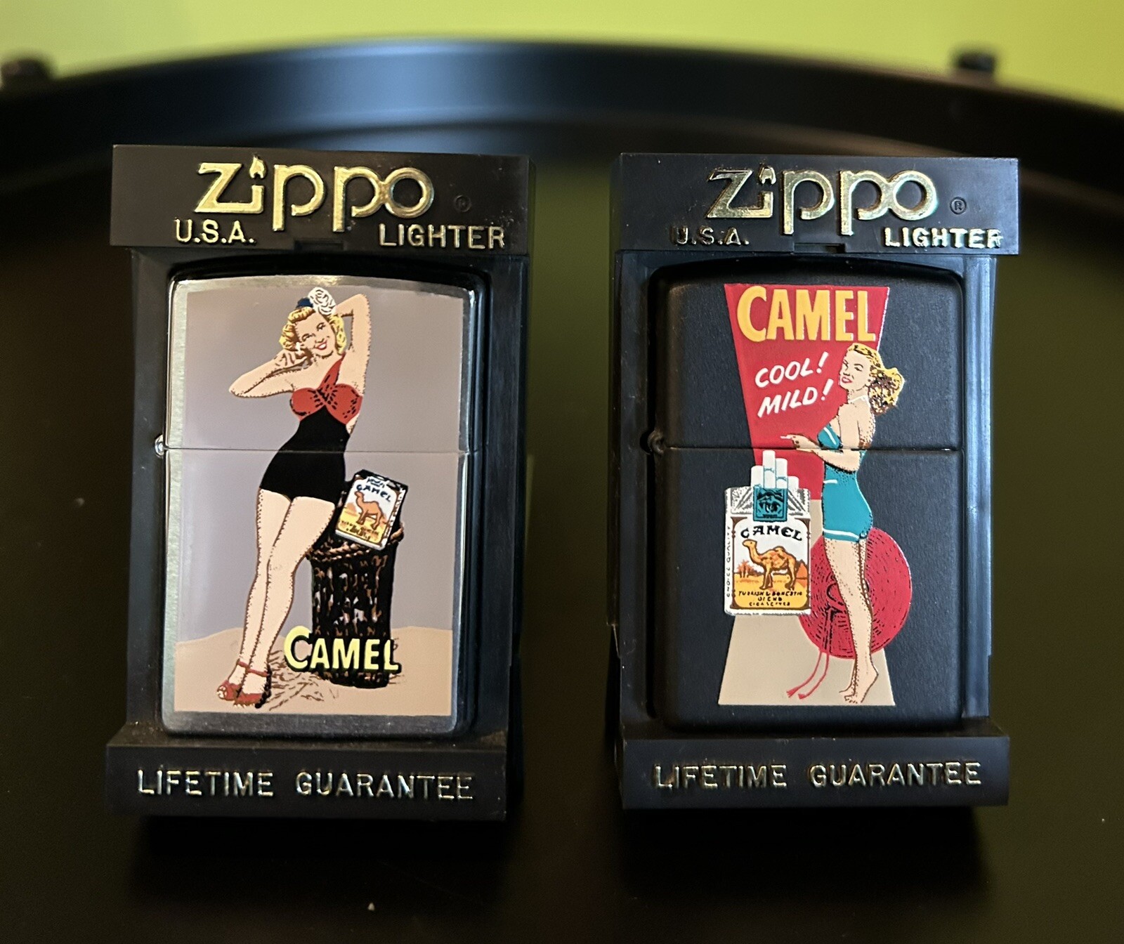 VINTAGE ZIPPO LIGHTERS, PIN UP GIRLS, NEW NEVER STRUCK— Lot Of 2 eBay