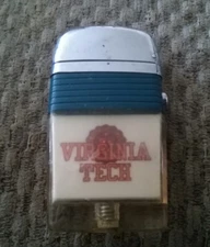 VINTAGE 1960s VIRGINIA TECH HOKIES  SCRIPTO LIGHTER,LOOKS AND WORKS GREAT,NOS