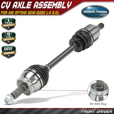 Front Driver CV Axle Assembly for Kia Optima 2016-2020 L4 2.0L Automatic Trans.