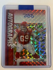 Kyle Long AUTO 2021 Panini Mosaic Autographs Silver Mosaic Prizm #AKL Chiefs SSP