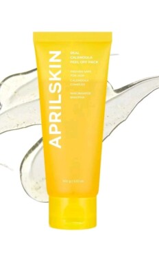 APRILSKIN Real Calendula Peel Off Pack Mask 100g Face Scrub Exfoliators K-Beauty