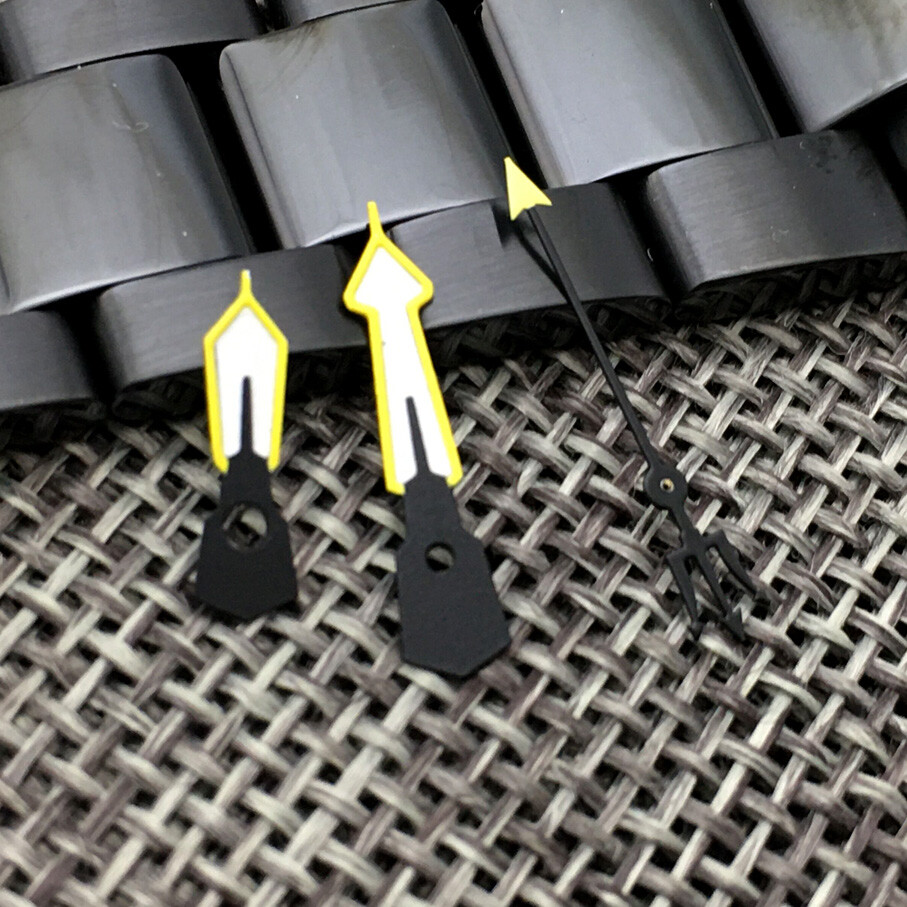 Guarda senza lancette luminose Set di aghi per NH35/36/4R/7S movimento accessori per orologi riparazione orologi forbici forma puntatori sostuire Guarda senza lancette luminose Set di aghi per NH35/36/4R/7S movimento accessori per orologi riparazione orologi forbici forma puntatori sostuire