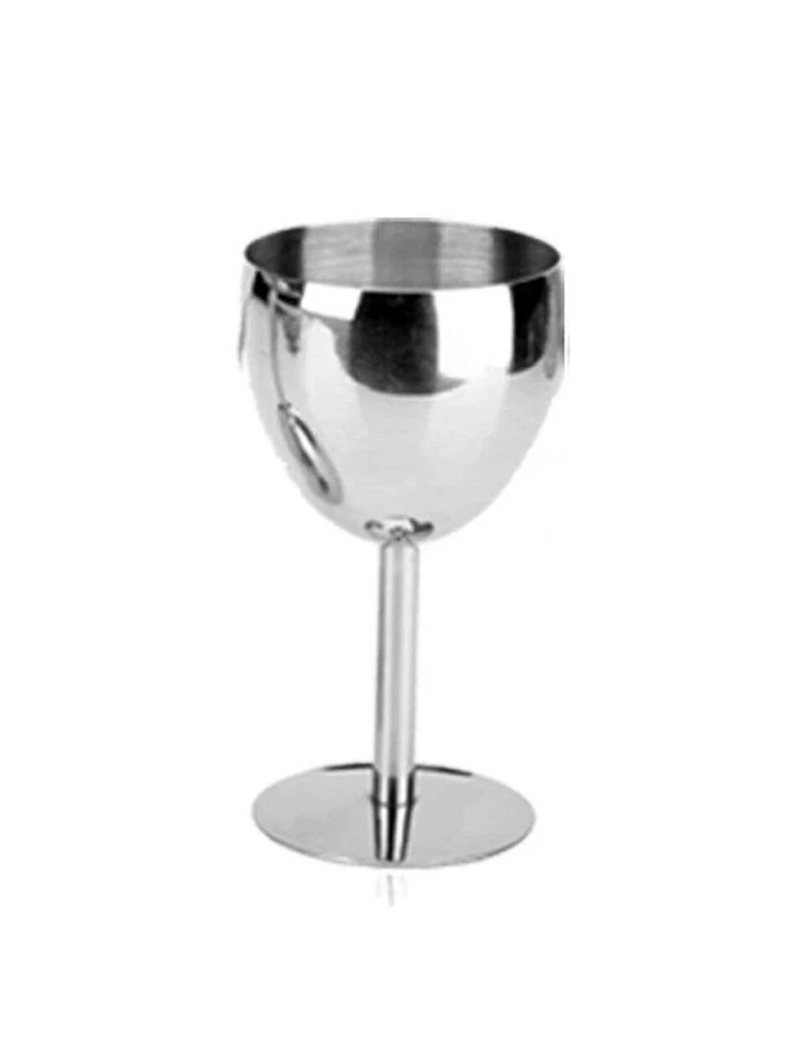 Set di 2 bicchieri da vino in acciaio inossidabile con combinazione di misura... - Immagine 2 di 3