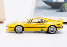 HM 1:64 Scale Yellow Stripe 288 GTO Widebody Sports Diecast Display Car Model
