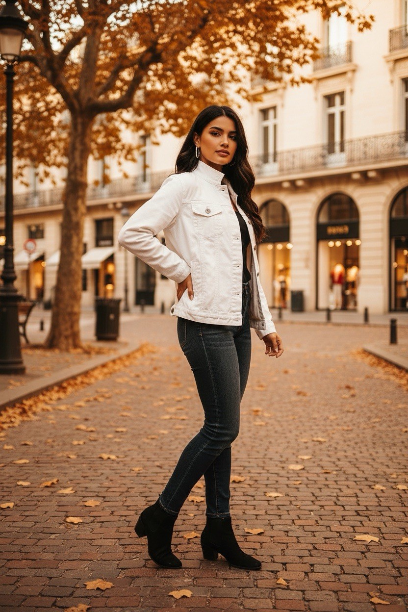 Super Cute White Button Down Jacket Perfect For S… - image 1