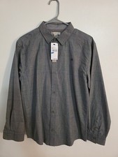 Calvin Klein Grey Green/Blue XL 18/20 Casual Dress Shirt