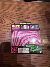 Authentic Needoh Candy Swirl Nice Cube PINK Christmas SCHYLLING HARD TO FIND