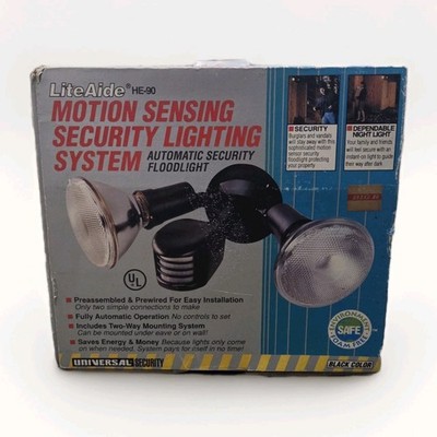 Lite Aide He-90 Motion Sensing Security Lighting System 