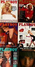 Lot Of Six Playboy Magazines Anna Nicole Smith And Other Rarities