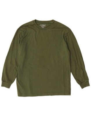 L.L.BEAN Jungen Oberteil Langarm 10-11 Jahre Medium Khaki Baumwolle BV04
