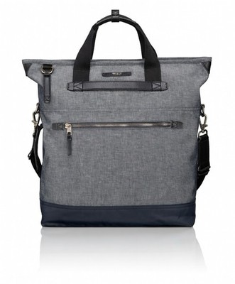 Tumi Dalston Perch Tote Backpack Convertible Gray Travel Black Bag Large