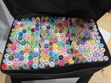 SFAIH Alcohol Markers Brush  Chisel - 216 Colors Double Tipped Art Markers