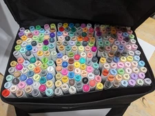 SFAIH Alcohol Markers Brush & Chisel - 216 Colors Double Tipped Art Markers