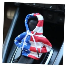 Car Gear Shift Cover with US Flag Design,Fashionable Gear Shift Colorful/L+R