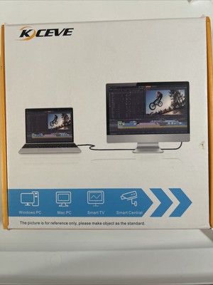 KCEVE HDMI KVM Switch, 4 Port USB and HDMI 4K@60Hz Switch Adapter Box kc-kvm401a