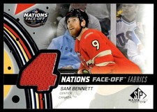 2025-26 SP Game Used 4 Nations Face Off Fabrics Sam Bennett #4N-SB