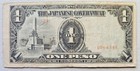 Philippines Japanese Invasion Money 1 Peso 1940's Block 24