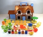 Vintage 1980 Fisher-Price Little People Play Family House #952 w/ Accessories