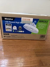 New Metalux Round Integrated LED White High Bay Light 400W 13" HBRC2L3