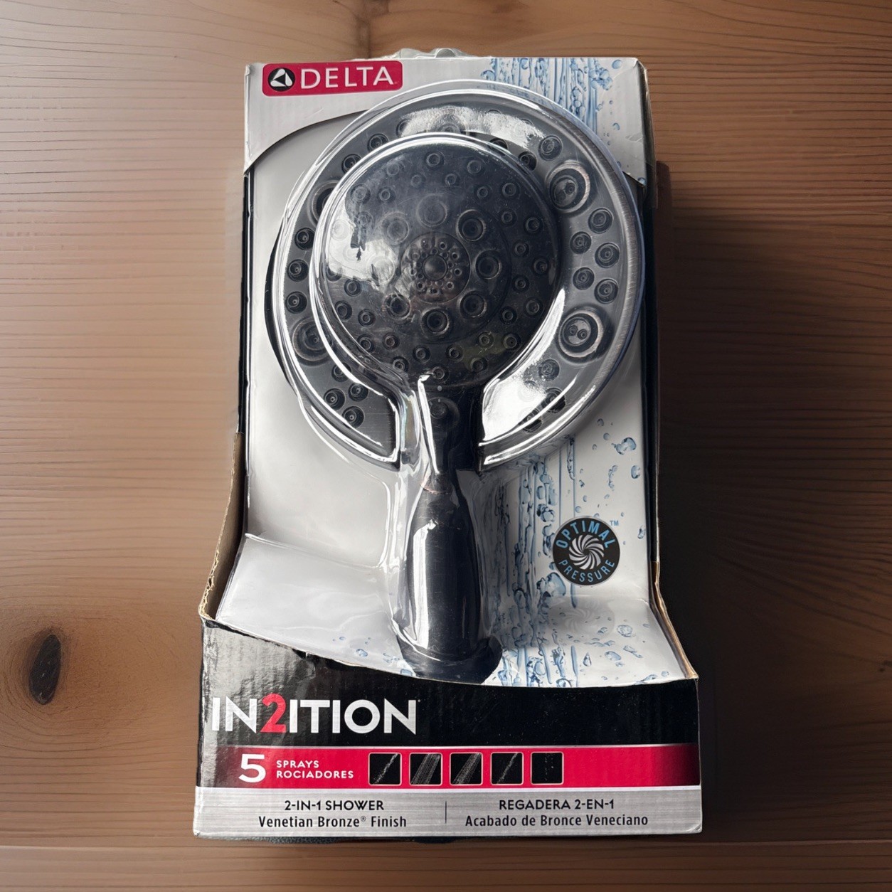 Bronze 1.75 Gpm 2-in-1 Bronze Multifunction Head New