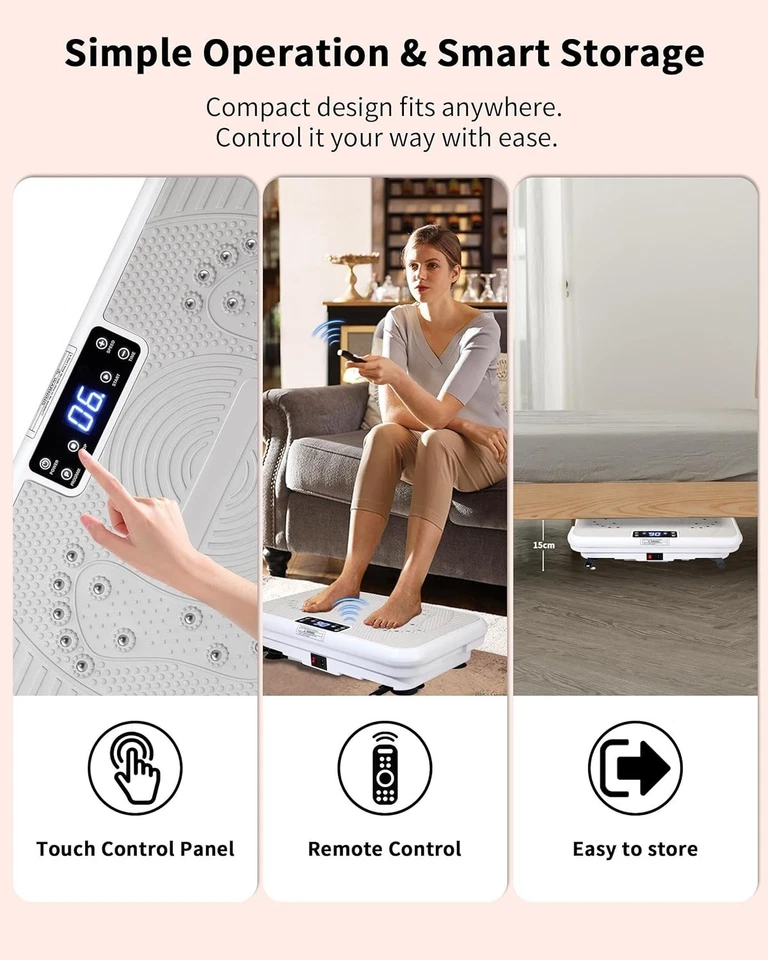 Máquina de vibração Genki OFWH017026A fitness corporal - Imagem 3 de 4