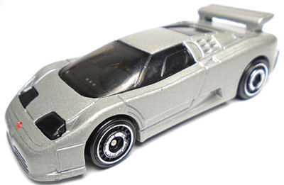 2022 HOT WHEELS TURBO '94 BUGATTI EB110 SS GRAY 1:64 DIECAST 2 3/4'' CAR W/ BLACK