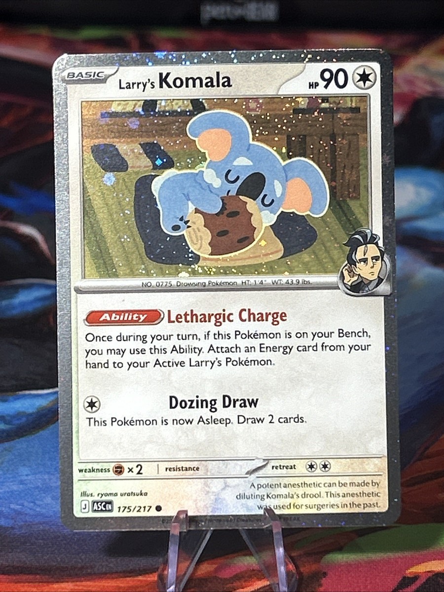 komala pokemon card Pokemon Larry's Komala ME: Ascended Heroes (Cosmos Holo) (ASC) 175/217 NM  Promo