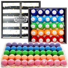 Relaxing Bath Bombs for Men  Women 50 Wholesale Bath Bombs Individually Wra...