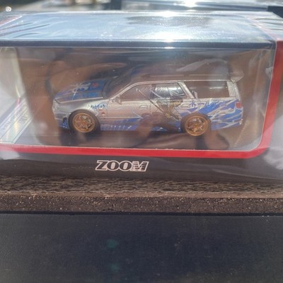 CR Zoom 1:64 Silver GTR R34 Stagea WC34 260RS Wagon Model Diecast Metal Car