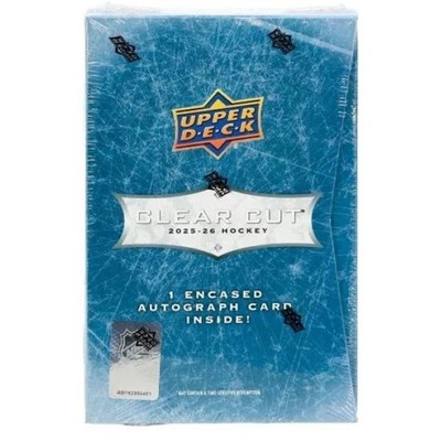 2025/26 Upper Deck Clear Cut Hockey Hobby Box - Factory Sealed